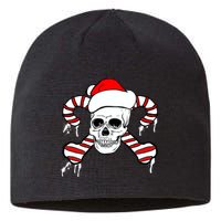 Candy Cane Skull Sustainable Beanie