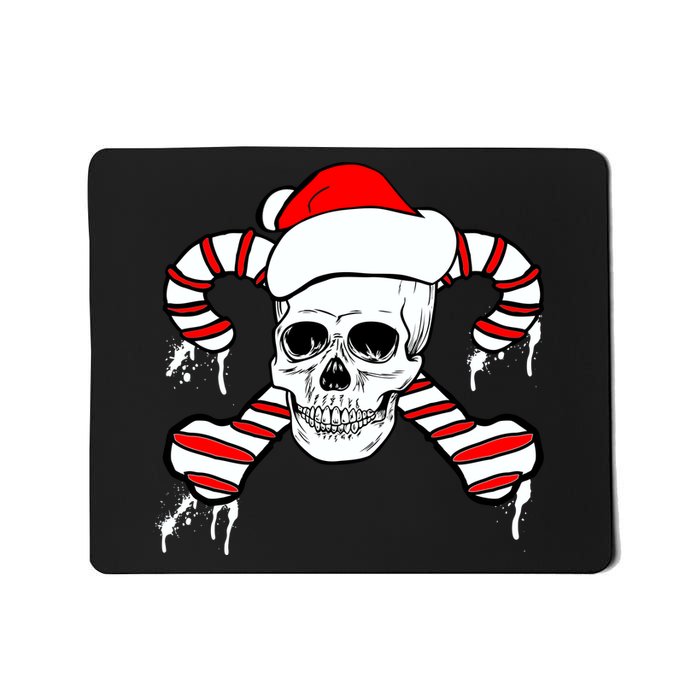 Candy Cane Skull Mousepad