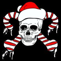 Candy Cane Skull Mousepad