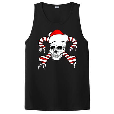 Candy Cane Skull PosiCharge Competitor Tank