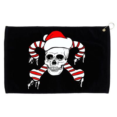 Candy Cane Skull Grommeted Golf Towel