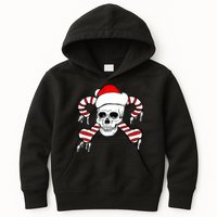 Candy Cane Skull Kids Hoodie
