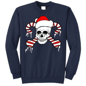 Candy Cane Skull Sweatshirt