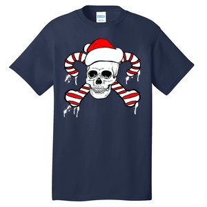 Candy Cane Skull Tall T-Shirt