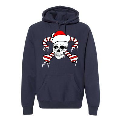 Candy Cane Skull Premium Hoodie