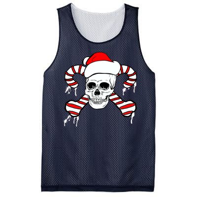 Candy Cane Skull Mesh Reversible Basketball Jersey Tank