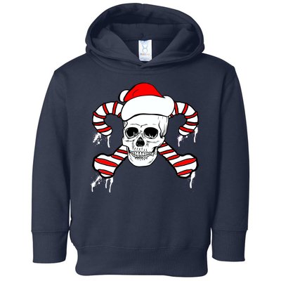 Candy Cane Skull Toddler Hoodie