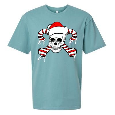 Candy Cane Skull Sueded Cloud Jersey T-Shirt