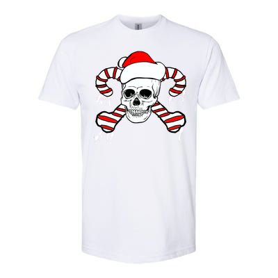 Candy Cane Skull Softstyle CVC T-Shirt