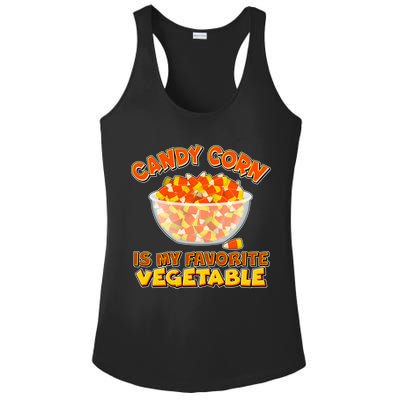 Candy Corn Is My Favorite Vegetable Ladies PosiCharge Competitor Racerback Tank