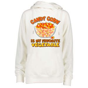 Candy Corn Is My Favorite Vegetable Womens Funnel Neck Pullover Hood