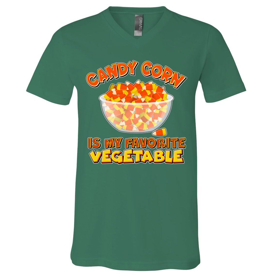 Candy Corn Is My Favorite Vegetable V-Neck T-Shirt