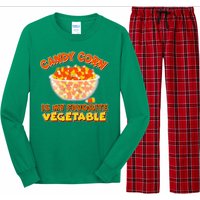 Candy Corn Is My Favorite Vegetable Long Sleeve Pajama Set