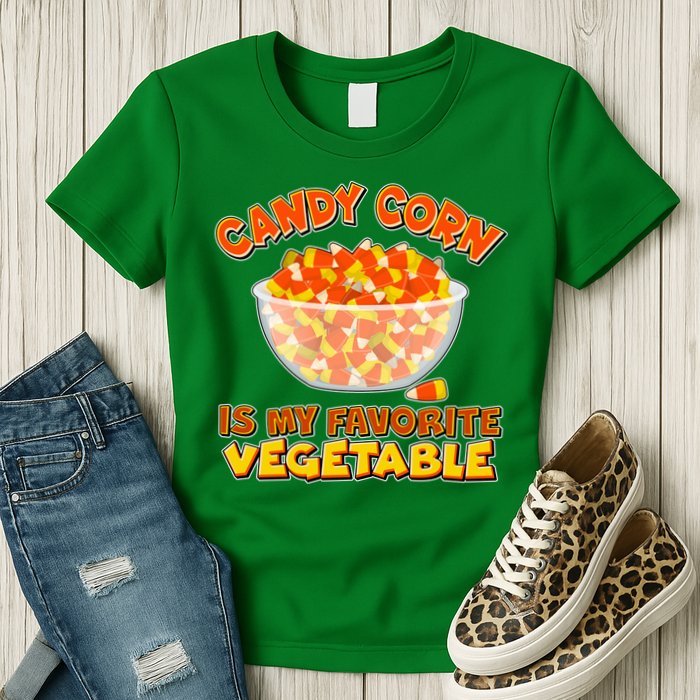Candy Corn Is My Favorite Vegetable Womens T-Shirt