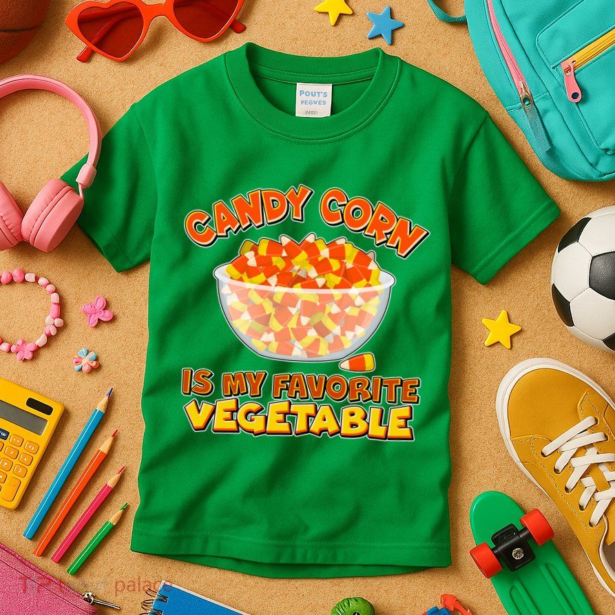 Candy Corn Is My Favorite Vegetable Kids T-Shirt