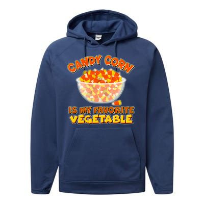 Candy Corn Is My Favorite Vegetable Performance Fleece Hoodie