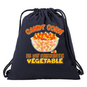 Candy Corn Is My Favorite Vegetable Drawstring Bag