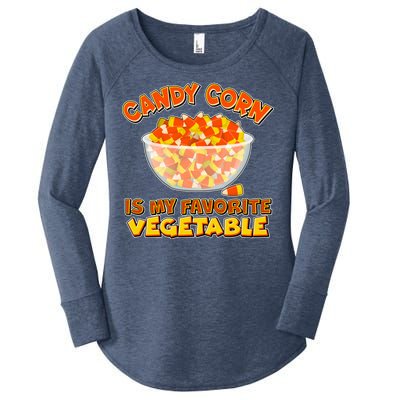 Candy Corn Is My Favorite Vegetable Women's Perfect Tri Tunic Long Sleeve Shirt