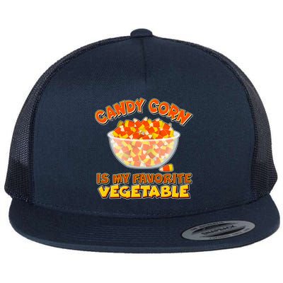 Candy Corn Is My Favorite Vegetable Flat Bill Trucker Hat