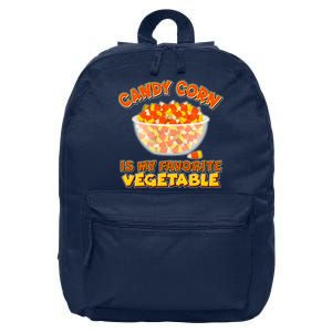 Candy Corn Is My Favorite Vegetable 16 in Basic Backpack