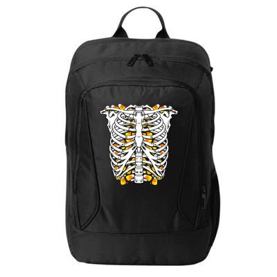 Candy Corn Skeleton Hallween Costume City Backpack