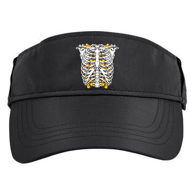 Candy Corn Skeleton Hallween Costume Adult Drive Performance Visor