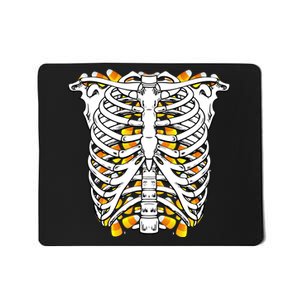 Candy Corn Skeleton Hallween Costume Mousepad