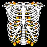 Candy Corn Skeleton Hallween Costume Womens Tank Top