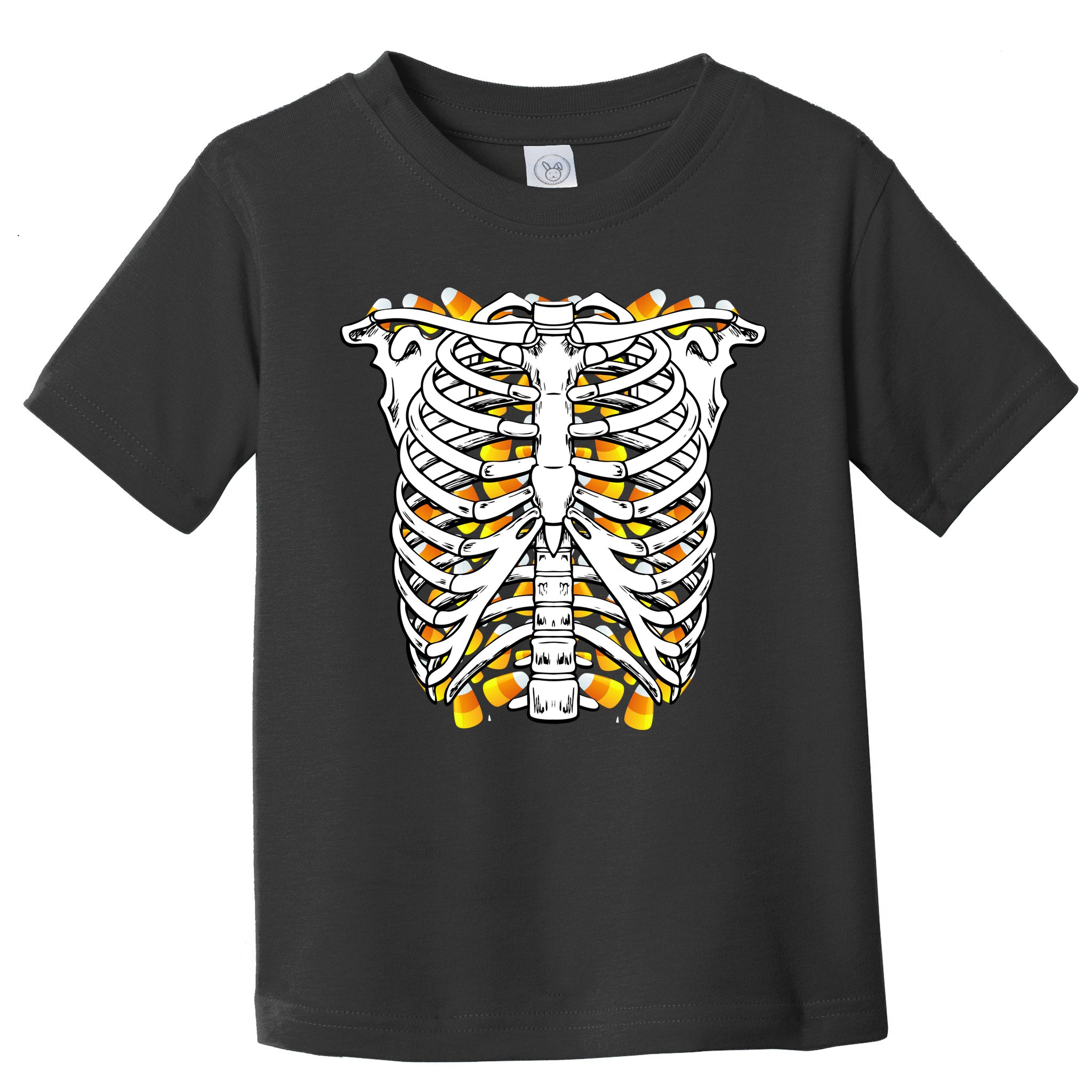 Candy Corn Skeleton Hallween Costume Toddler T-Shirt