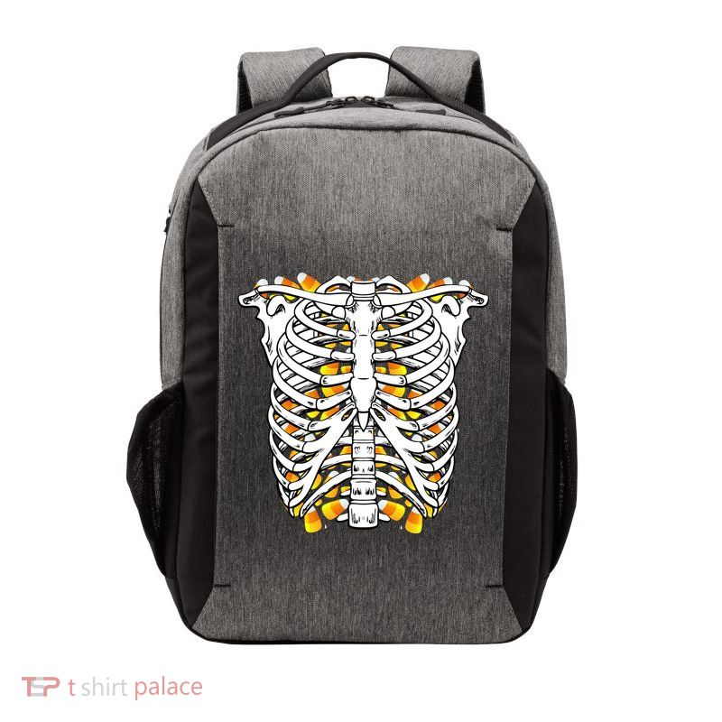 Candy Corn Skeleton Hallween Costume Vector Backpack