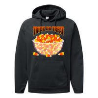 Candy Corn Trick or Treat Halloween Performance Fleece Hoodie