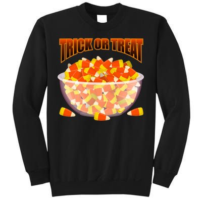 Candy Corn Trick or Treat Halloween Sweatshirt