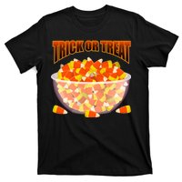 Candy Corn Trick or Treat Halloween T-Shirt