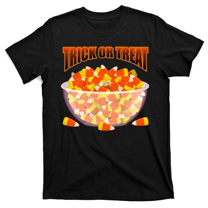 Candy Corn Trick or Treat Halloween T-Shirt