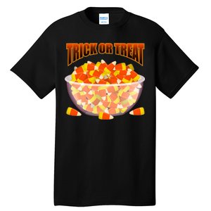 Candy Corn Trick or Treat Halloween Tall T-Shirt