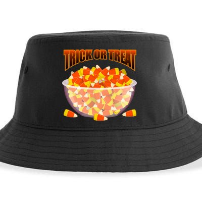 Candy Corn Trick or Treat Halloween Sustainable Bucket Hat