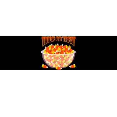 Candy Corn Trick or Treat Halloween Bumper Sticker