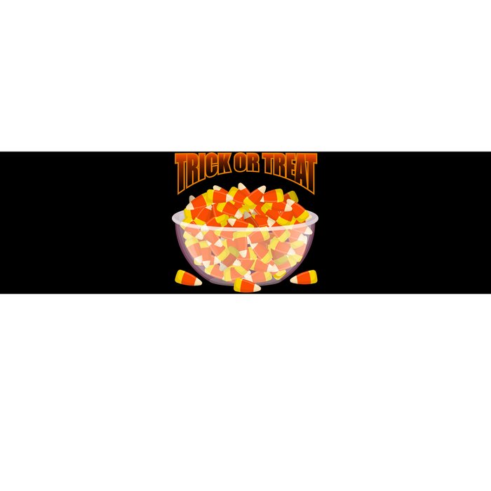 Candy Corn Trick or Treat Halloween Bumper Sticker