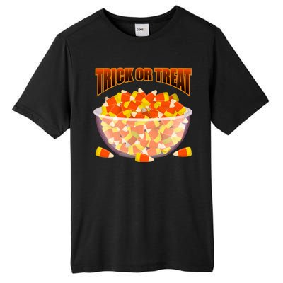 Candy Corn Trick or Treat Halloween Tall Fusion ChromaSoft Performance T-Shirt