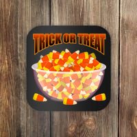 Candy Corn Trick or Treat Halloween Coaster