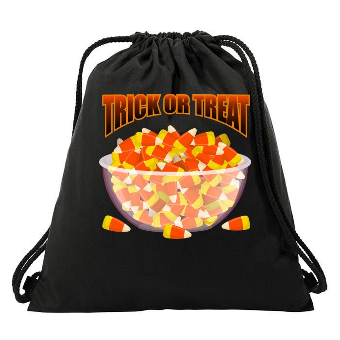 Candy Corn Trick or Treat Halloween Drawstring Bag