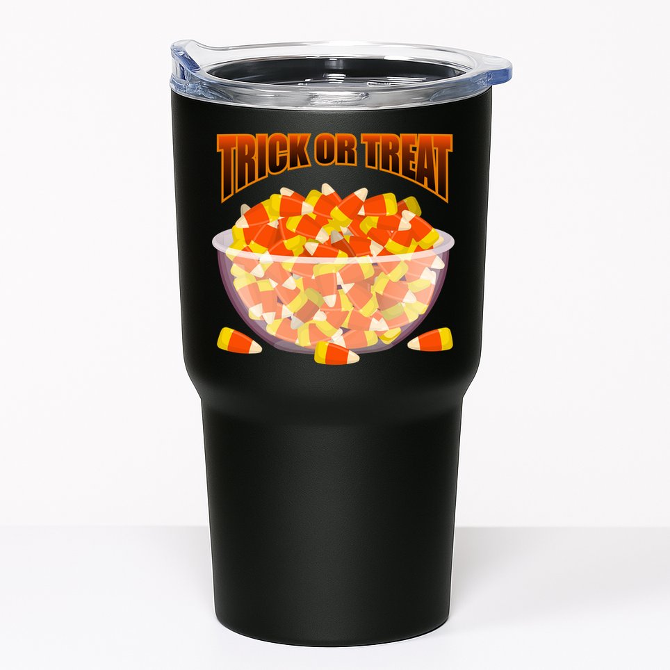 Candy Corn Trick or Treat Halloween Tumbler