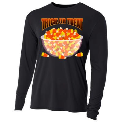 Candy Corn Trick or Treat Halloween Cooling Performance Long Sleeve Crew