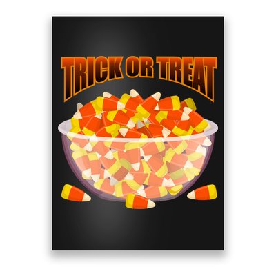 Candy Corn Trick or Treat Halloween Poster