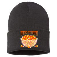 Candy Corn Trick or Treat Halloween Sustainable Knit Beanie