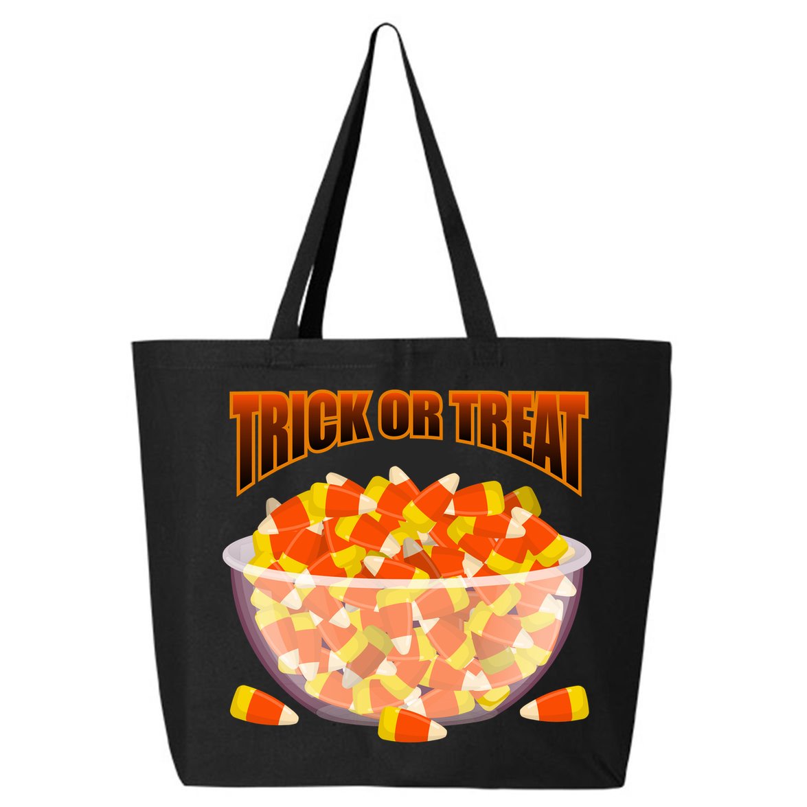 Candy Corn Trick or Treat Halloween 25L Jumbo Tote