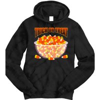 Candy Corn Trick or Treat Halloween Tie Dye Hoodie