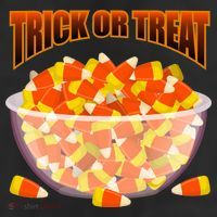 Candy Corn Trick or Treat Halloween Trucker Hat