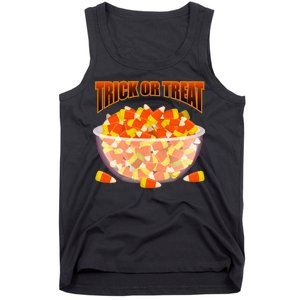 Candy Corn Trick or Treat Halloween Tank Top