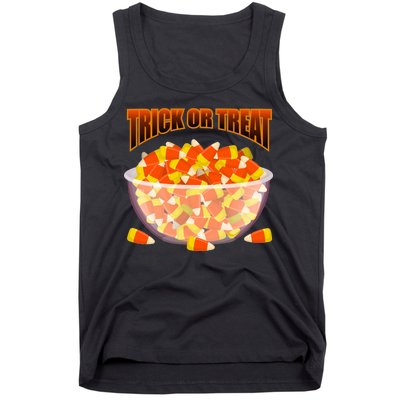 Candy Corn Trick or Treat Halloween Tank Top